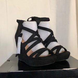 Ankle Wrap Platform Wedges